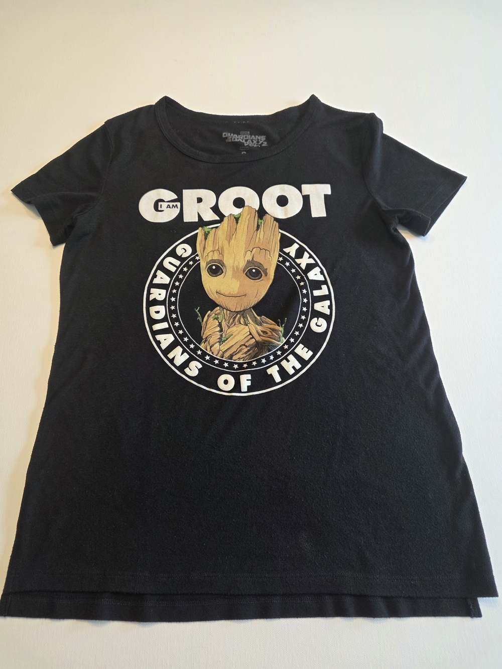 Marvel Guardians of the Galaxy Groot Black Juniors Tee